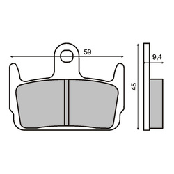 RMS Brzdové destičky 0250 RMS