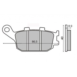RMS Brzdové destičky 0470 RMS