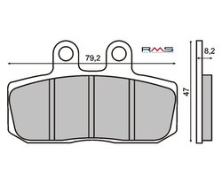 RMS Brzdové destičky 0760 RMS