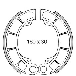 RMS Brzdové pakny 0410 RMS