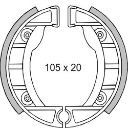 RMS Brzdové pakny RMS přední lité