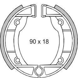 RMS Brzdové pakny RMS přední výplet