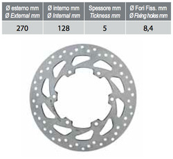 RMS Brzdový kotouč ø 270
