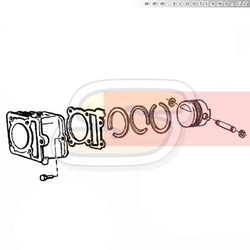 RMS Píst Piaggio 125 4T ⌀ 57