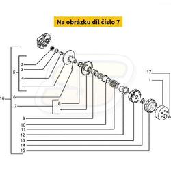 RMS Zadní plovoucí polořemenice Piaggio Small-block