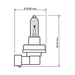 RMS Žárovka 12V 35W H8 - modrá