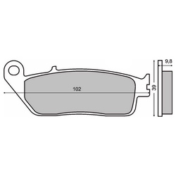 Scootland Brzdové destičky 2640 SBS