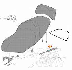 Scootland Pístek sedla Atlantic 500