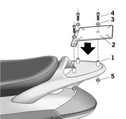 SHAD Nosič kufru SHAD Beverly 02/08