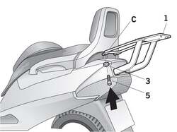 SHAD Nosič kufru SHAD Burgman 98/00
