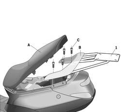 SHAD Nosič kufru SHAD Elyseo 125/150