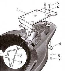 SHAD Nosič kufru SHAD S-wing 125