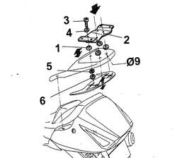SHAD Nosič kufru SHAD Silverwing
