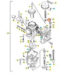 Suzuki Aretace jehly karburátoru