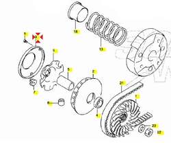 Suzuki Krycí plech variátoru