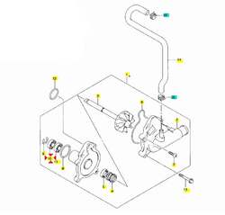 Suzuki Ložisko vodní pumpy - č.10