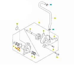 Suzuki Ložisko vodní pumpy - č.11