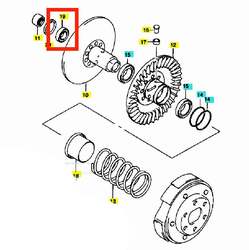 Suzuki Ložisko zadní řemenice - zapouzdřené