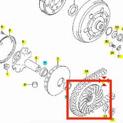 Suzuki Přední polořemenice Burgman od 07