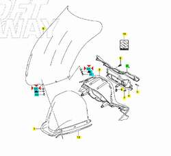 Suzuki Příchytka plexi (gumová)