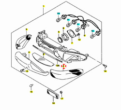 Suzuki Sklíčko blinkru PZ