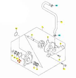 Suzuki Těsnící gumička vodní pumpy - č.8