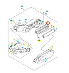 Suzuki Vzduchový filtr Burgman 125-200