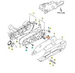 Suzuki Zátka převodové skříně Burgman 650 - spodní