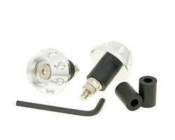 Vicma Koncovky řídítek Flat -- stříbrné