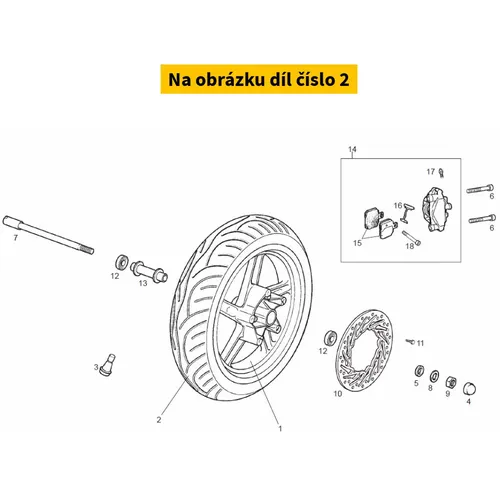 Piaggio Tyre 00G01215111