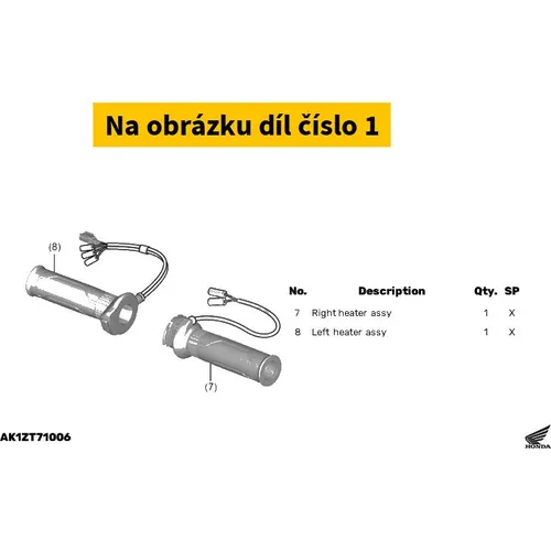 Honda Kit,grip heater 08T71K1ZJ10