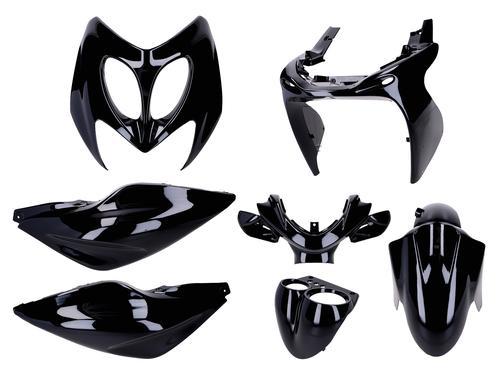 101_Octane Sada plastů 7-dílů Aerox do 2012 - černá lesk.