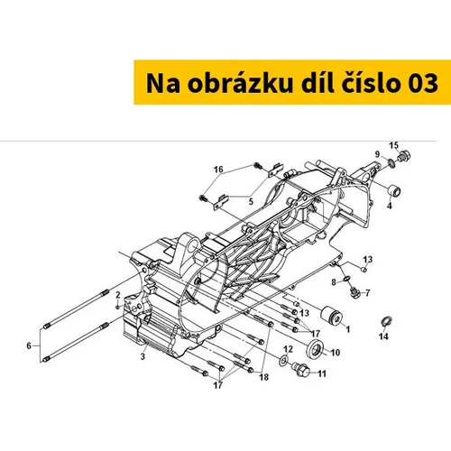 SYM L Crank Case Comp 11200-J01-000