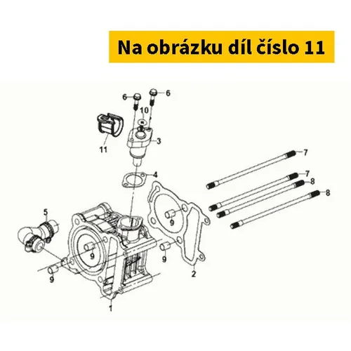 SYM Brake Cable Clamper 11383-GY6-A00