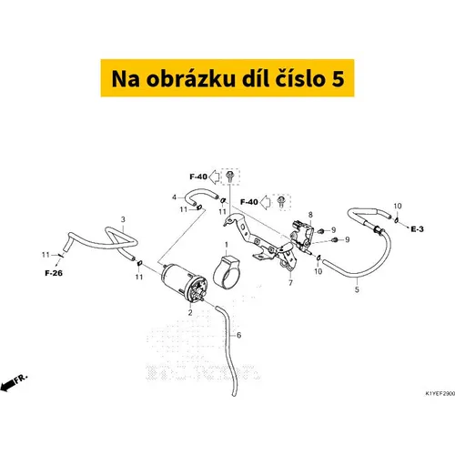 Honda Tube b, purge 17415K1ZJ10