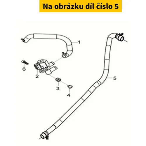 SYM A. I. S. V. Tube 17593-LH3-000