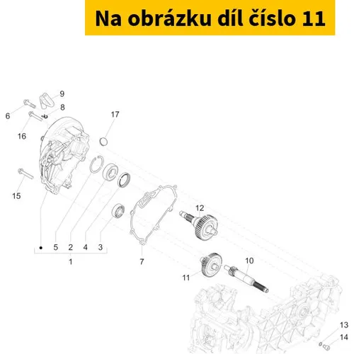 Piaggio Albero Rinvio 1A001111