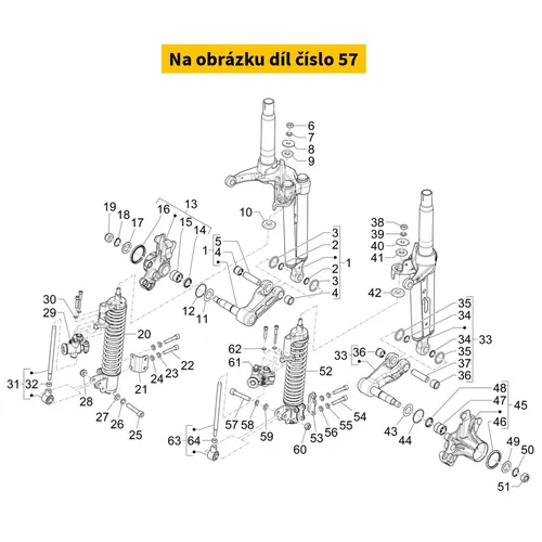 Piaggio Stationairstelschroef 1B000164