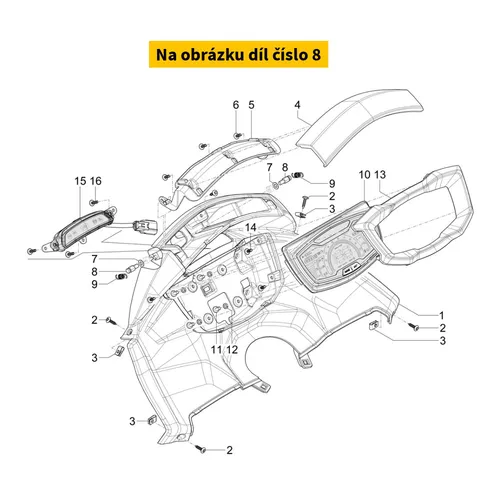 Piaggio Threaded Pin 1B006075