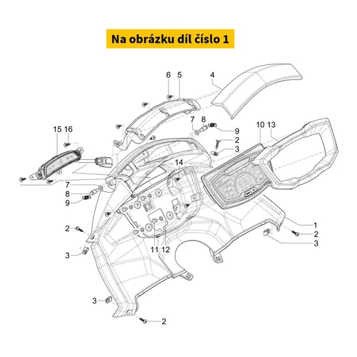 Piaggio Dashboard 1B0112930000C