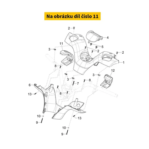 Piaggio Right Switch Bracket 1B01183000080