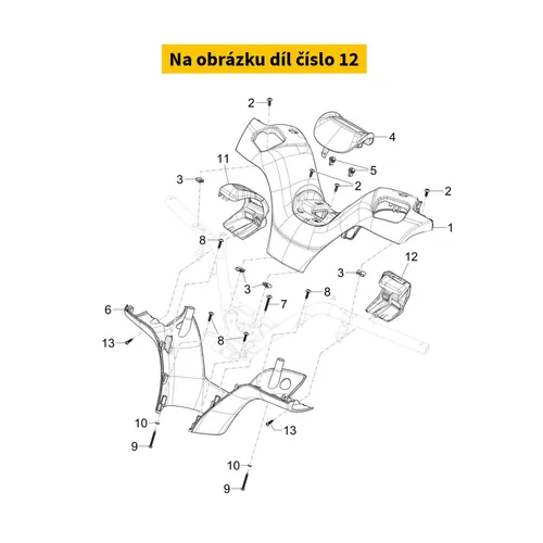 Piaggio Left Switch Bracket 1B01183100080
