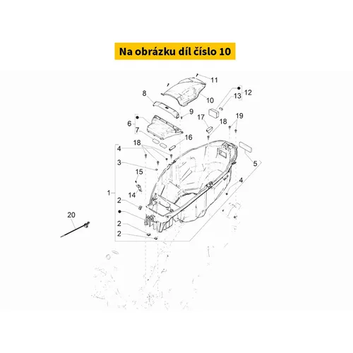 Piaggio Cover Injection Inspection 1B012146
