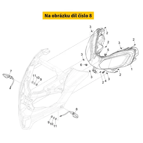 Piaggio Front Turn Signal Lamp 1D004701