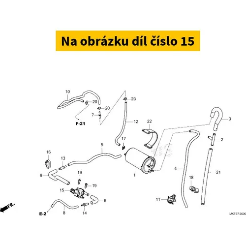 Honda Valve, purge control sole 36162K2YJ01