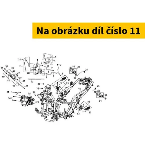 SYM Frame Body Comp 50100-ZM1-000