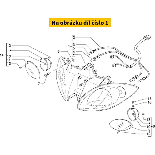Piaggio Headlamp 582272