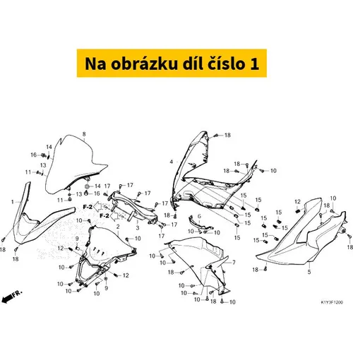 Honda GARNISH, FR. (WOL) *PB434 64305K1ZJ10YF