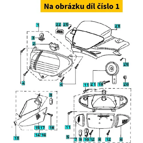 Peugeot Headlight Assy 728817