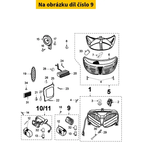 Peugeot Front Blinker (Orange) 734186